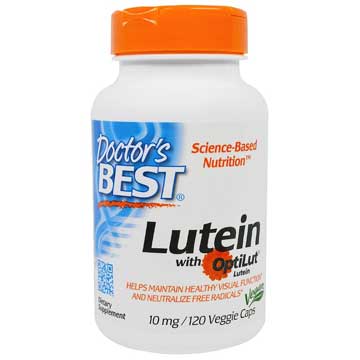 Doctors Best, Lutéine avec OptiLut, 10 mg, 120 gélules végétales