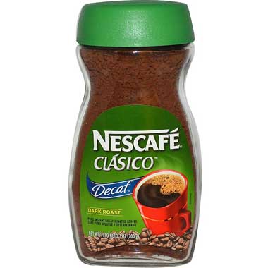 Nescafé, Clasico, café instantané décaféiné torréfié foncé, 7 oz (200 g)