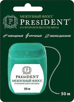 Prezidents bez vaska piparmētrām ar fluoru