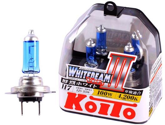 Koito H7 Whitebeam 4200K 12V 55W, 2 kpl, P0755W