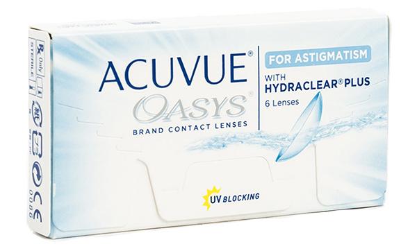 Acuvue Oasys for Astigmatism avec Hydraclear Plus (6 lentilles)