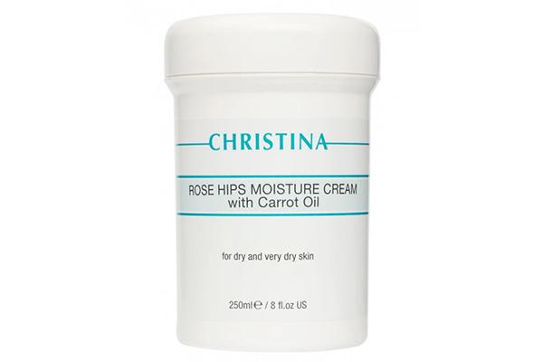 Christina Rose Hips Crème hydratante à l'huile de carotte pour peaux sèches et très sèches